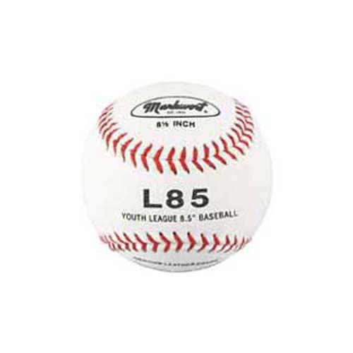 8 1/2" Top Quality Leather Junior Size Youth League Baseballs from Markwort - (One Dozen)