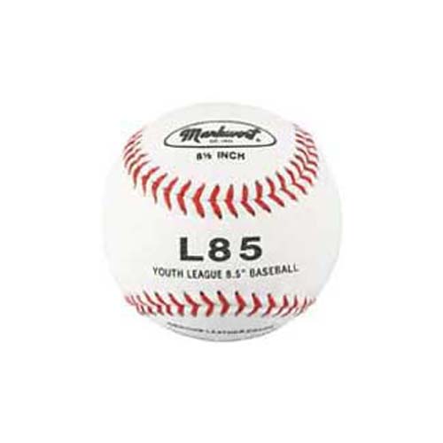 8 1/2" Top Quality Leather Junior Size Youth League Baseballs from Markwort - (One Dozen)