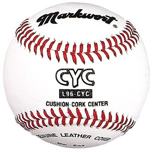 9" Official CYC Catholic Youth Council Official Baseballs from Markwort - (One Dozen)