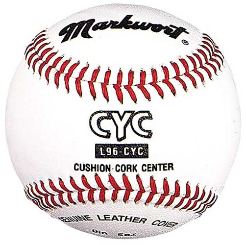 9" Official CYC Catholic Youth Council Official Baseballs from Markwort - (One Dozen)