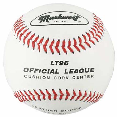 9" LT96 Leather Cover Baseballs from Markwort - (One Dozen)