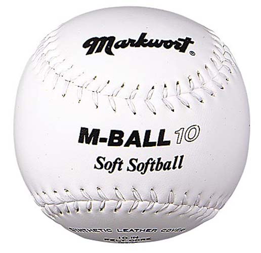 10" Soft and Light Safety Softballs From Markwort ( 1 Dozen )