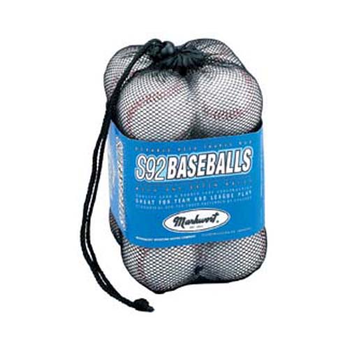 One Dozen S92 Baseballs with Mesh Bag from Markwort