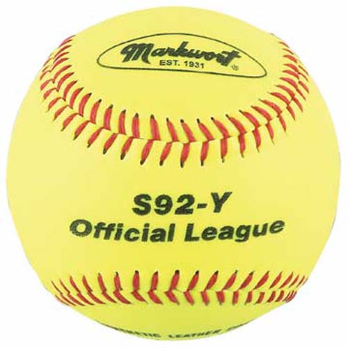 Yellow Good Practice Baseballs from Markwort - 1 Dozen