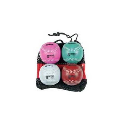 12" Weighted Softball Set with Leather Cover from Markwort - Set of 4 Balls
