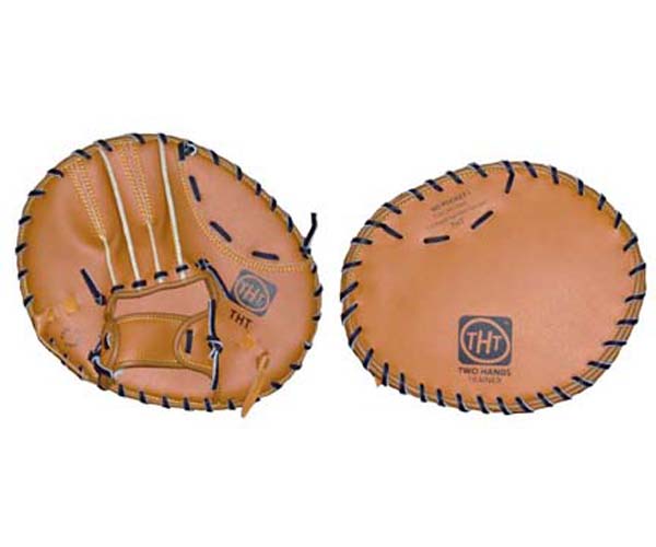 Two Hands Trainer Tan Ball Glove (Worn on the Left Hand)
