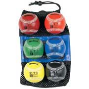 9" Weighted Baseball Set with Leather Cover from Markwort - Set of 6 Balls