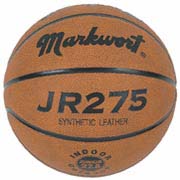 Junior Size Synthetic Leather Basketball with Wide Channels from Markwort