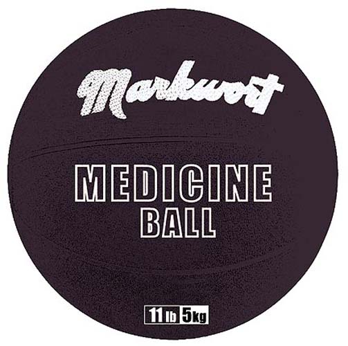 Rubber Medicine Training Ball from Markwort - 11 lbs/5 kg