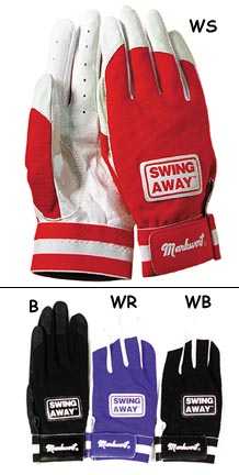 Swing Away Adult Baseball Batter's Gloves from Markwort - One Pair