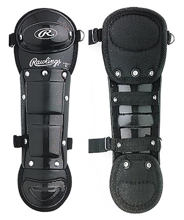 10" Youth Size Single Knee Cap Leg Guards from Rawlings - One Pair