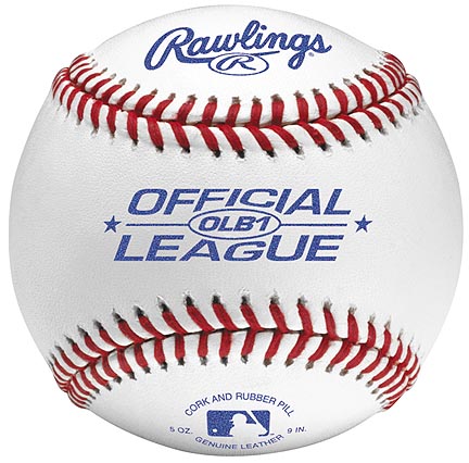 Official League Raised Seam Baseballs from Rawlings - One Dozen