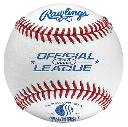 ROLB USSSA Official League Leather Baseballs from Rawlings - (One Dozen)