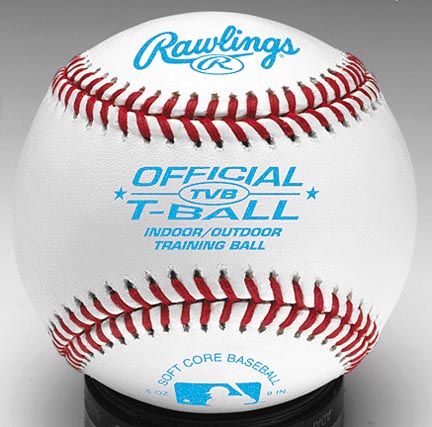 9" Official T-Ball Soft Core Baseball from Rawlings - (One Dozen)