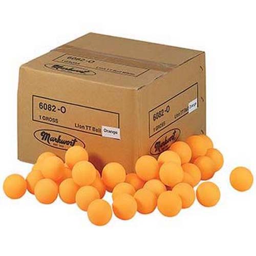 Orange Table Tennis Practice Balls from Lion - 1 Gross