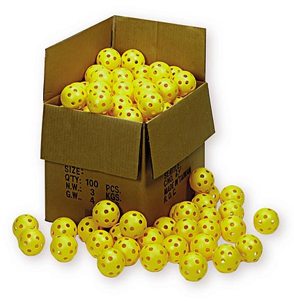 9" Pliable Plastic Baseballs from Markwort - 100 Count