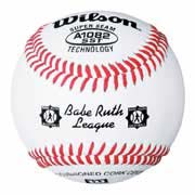 Babe Ruth Raised Seams League Baseballs from Wilson - (One Dozen)