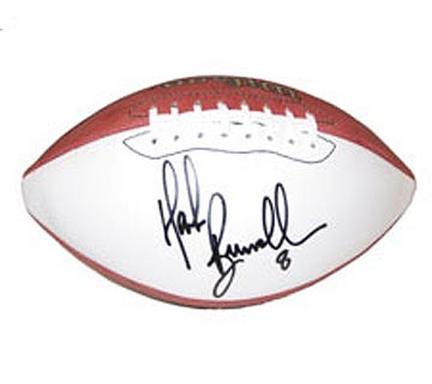 Mark Brunell, Autographed Official Wilson NFL Robby Single White Panel Football 
