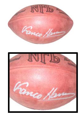 Franco Harris, Autographed Official Wilson Rozelle NFL Game Football