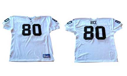 Jerry Rice Oakland Raiders Authentic Reebok NFL Football Jersey (White)