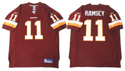 Patrick Ramsey Washington Redskins  Authentic Reebok NFL Football Jersey (Maroon)