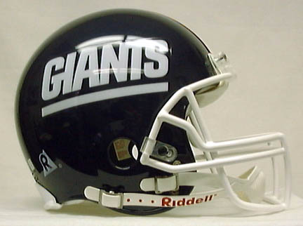New York Giants (1981-1999 upper case GIANTS logo) Riddell Full Size "Old Style Throwback" Football Helmet