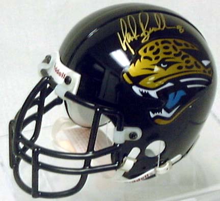Mark Brunell, Jacksonville Jaguars Autographed Riddell Authentic Mini Football Helmet 