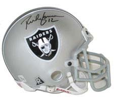 Rich Gannon, Oakland Raiders Autographed Riddell Authentic Mini Football Helmet