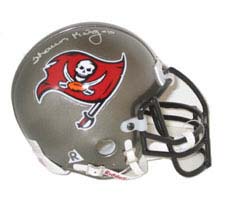 Shaun King, Tampa Bay Buccaneers Autographed Riddell Authentic Mini Football Helmet
