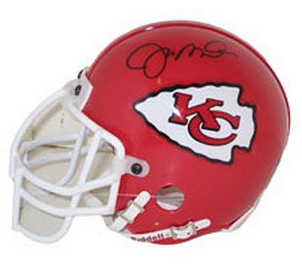 Joe Montana, Kansas City Chiefs Autographed Riddell Authentic Mini Football Helmet