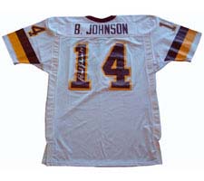 Brad Johnson, Washington Redskins Official NFL Autographed Authentic Ripon Football Jersey