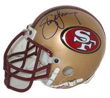 Steve Young, San Francisco 49ers Autographed Riddell Authentic Mini Football Helmet