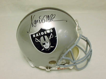 Marcus Allen, Oakland Raiders Official Riddell Pro Line Autographed Authentic Full Size Football Helmet