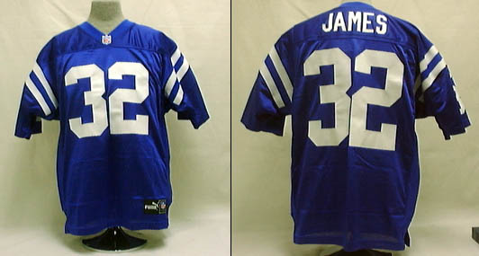 Edgerrin James, Indianapolis Colts  Authentic Puma Football Jersey  