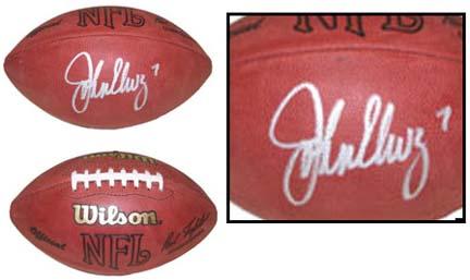 John Elway Autographed Official Wilson NFL Game Football