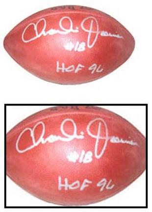 Charlie Joiner Autographed Official Wilson Rozelle NFL Game Football with "#18" and "HOF '96" Inscri