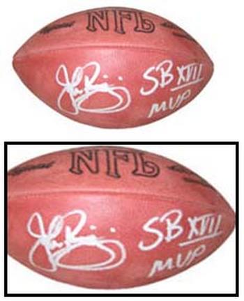 John Riggins Autographed Official Wilson NFL Rozelle Game Football with "SB XVII MVP" Inscription