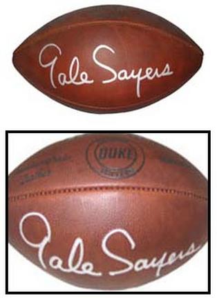 Gale Sayers Autographed Official Wilson Duke Game Football