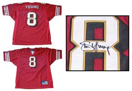 Steve Young Autographed San Francisco 49ers Official NFL Authentic Jersey