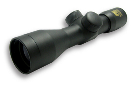 4x30 Compact Rifle Scope with Blue Lens