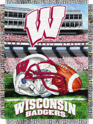 Wisconsin Badgers "Home Field Advantage" 48" x 60" Throw Blanket