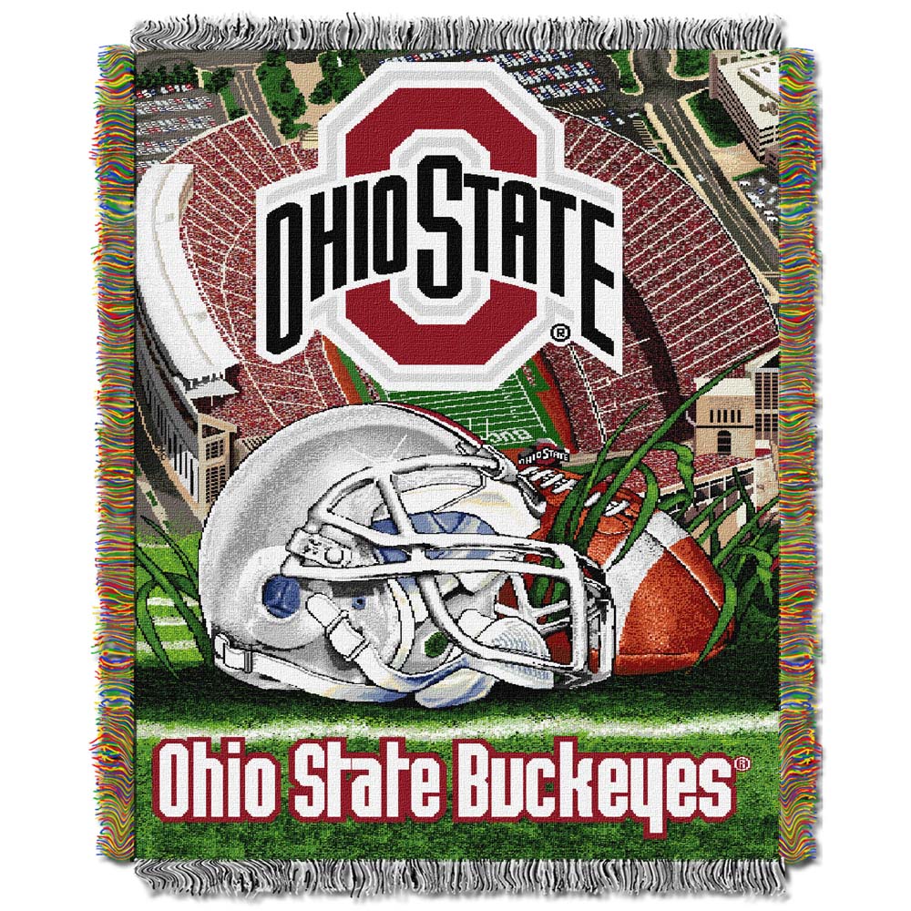 Ohio State Buckeyes "Home Field Advantage" 48" x 60" Throw Blanket