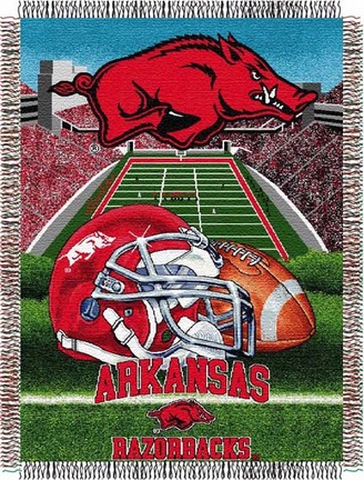 Arkansas Razorbacks "Home Field Advantage” 48” x  60” Tapestry Throw Blanket