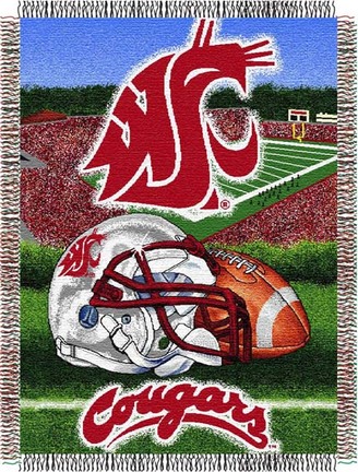 Washington State Cougars "Home Field Advantage” 48” x  60” Tapestry Throw Blanket