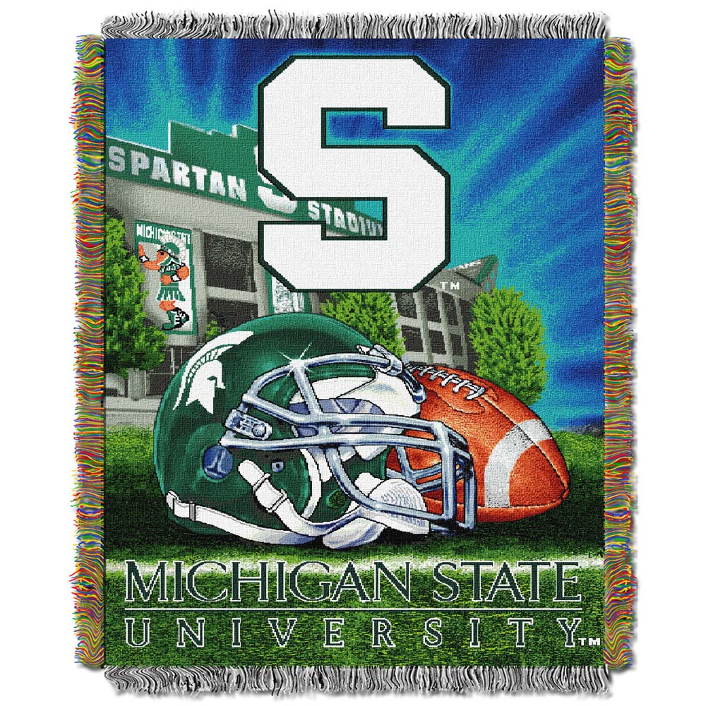 Michigan State Spartans "Home Field Advantage" 48" x 60" Throw Blanket