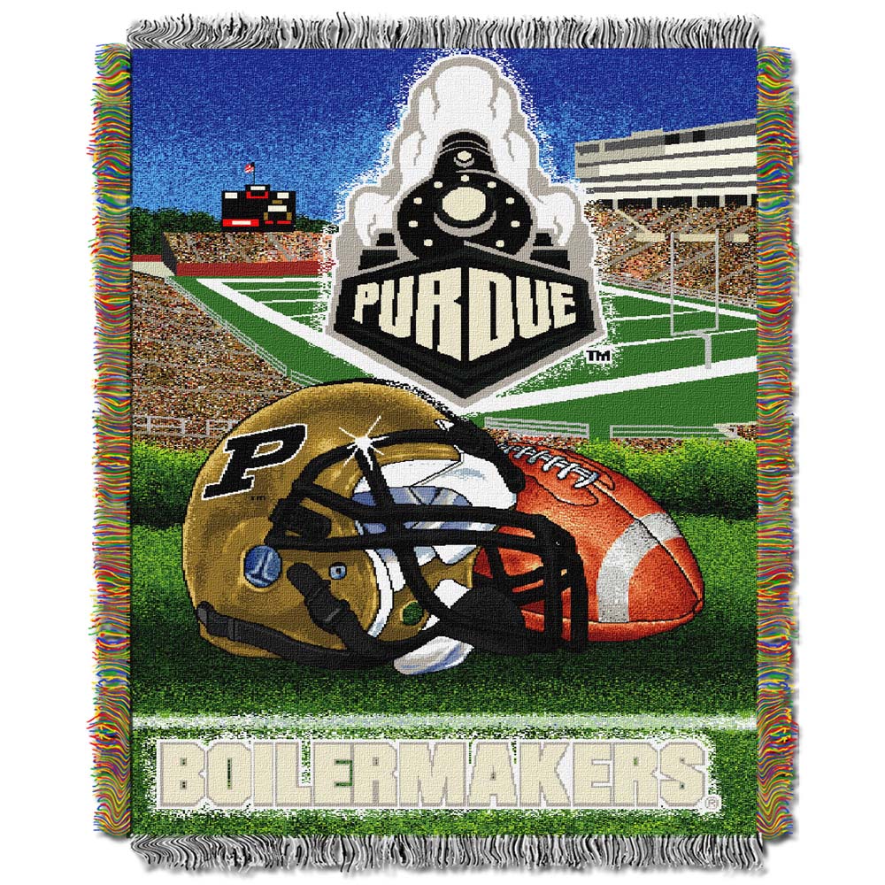 Purdue Boilermakers "Home Field Advantage” 48” x  60” Tapestry Throw Blanket