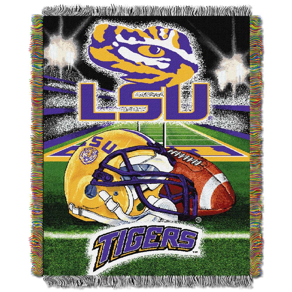 Louisiana State (LSU) Tigers "Home Field Advantage" 48" x 60" Throw Blanket