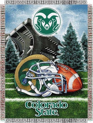 Colorado State Rams "Home Field Advantage” 48” x  60” Tapestry Throw Blanket