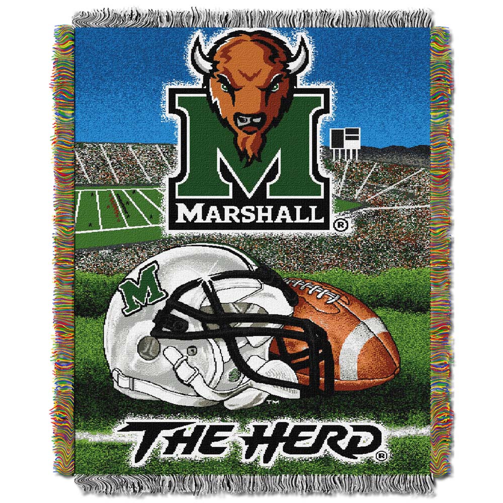 Marshall Thundering Herd "Home Field Advantage” 48” x  60” Tapestry Throw Blanket