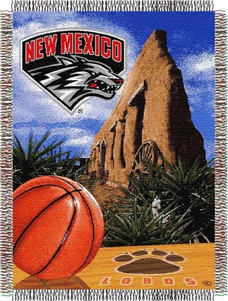New Mexico Lobos "Home Court Advantage” 48” x  60” Tapestry Throw Blanket